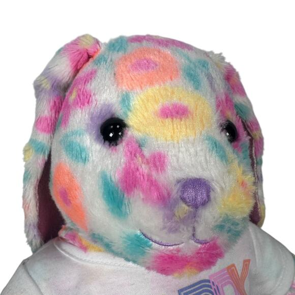 Build a Bear Floral Glitter Pawlette Bunny Rabbit Plush Toy BAB Easter Shirt - Picture 3 of 8